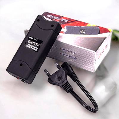 High Voltage Electric Shock Device+LED Flash Light for Self Defence (801 Type)