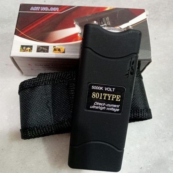 High Voltage Electric Shock Device+LED Flash Light for Self Defence (801 Type)