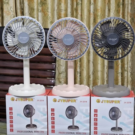 JYSUPER Rechargeable Portable Mini Table Fan - JY-2218