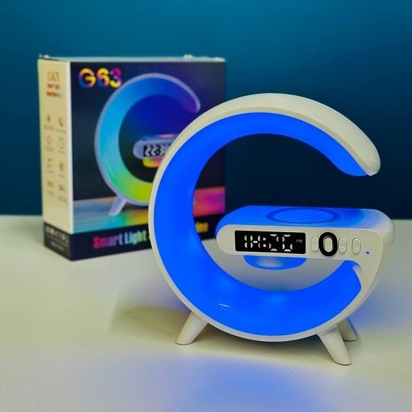 ✅100% অরিজিনাল G63 Smart Light Wireless RGB Charger Table Lamp With Speaker