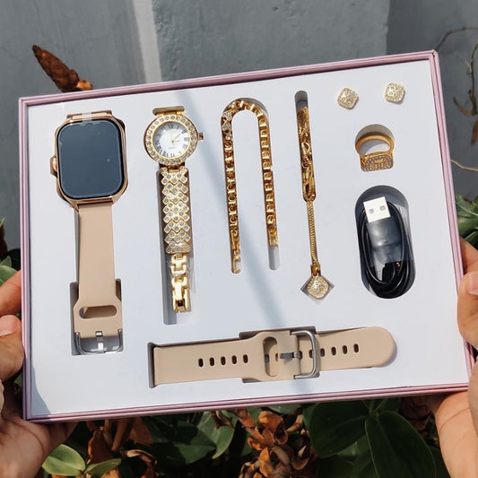 Original A58 Smart Watch & Jewelry Combo Set for Women