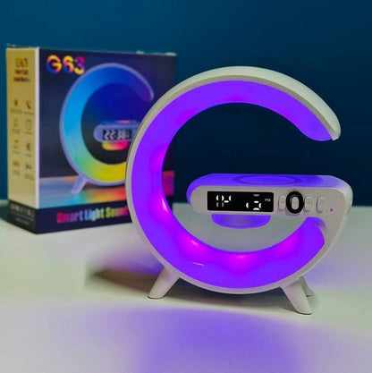 ✅100% অরিজিনাল G63 Smart Light Wireless RGB Charger Table Lamp With Speaker