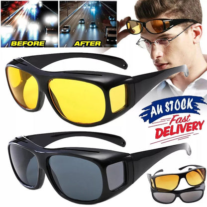 2 পিস Original HD Night Vision Glasses (Day & Night)