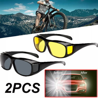 2 পিস Original HD Night Vision Glasses (Day & Night)